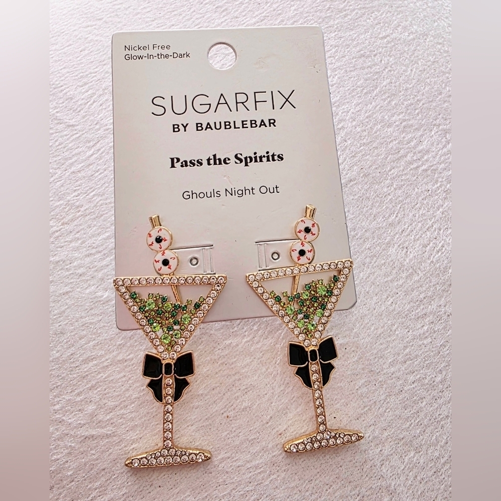 Nwt target exclusive Halloween SUGARFIX by BaubleBar Pass the Spirits Earrings